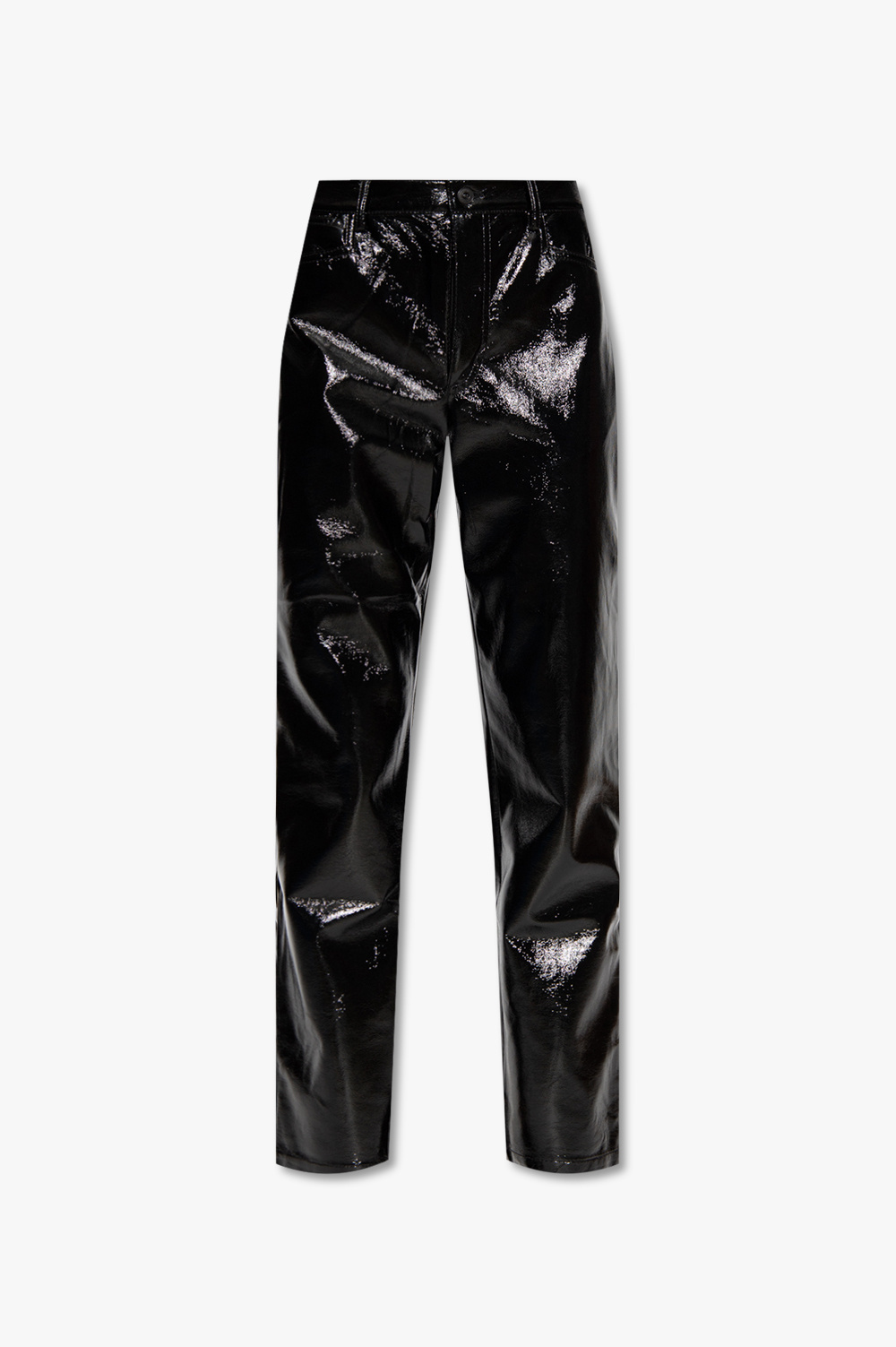 Black Varnished trousers Proenza Schouler White Label striped